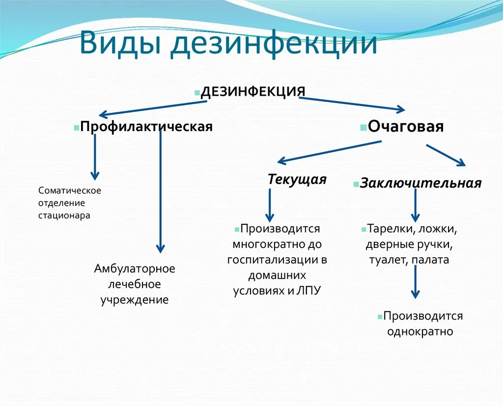 Виды дезинфекции - Изображение фото